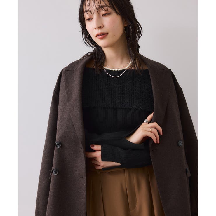 フェザーヤーンオフショルもちもちリブニット/イージーケア | VIS  | 詳細画像29 