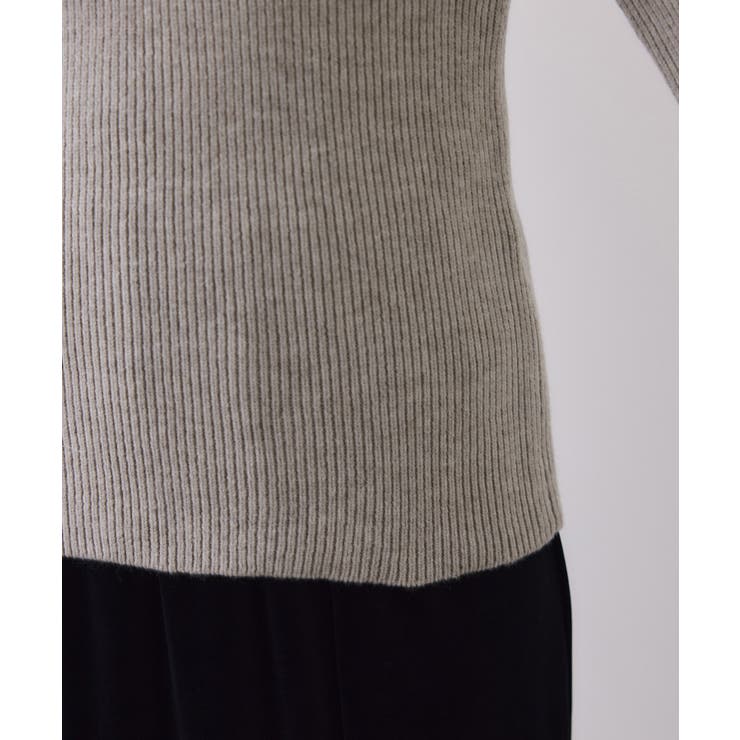 フェザーヤーンオフショルもちもちリブニット/イージーケア | VIS  | 詳細画像35 