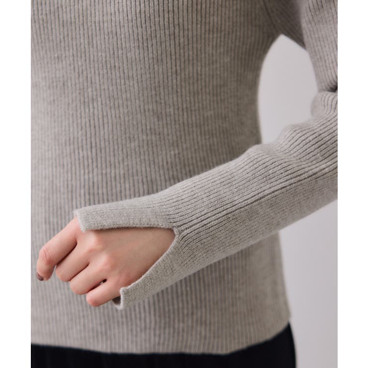 フェザーヤーンオフショルもちもちリブニット/イージーケア | VIS  | 詳細画像36 
