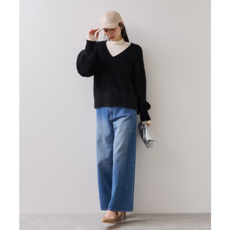 アーガイルフェザーニット/2WAY・イージーケア | VIS  | 詳細画像19 