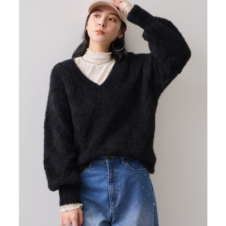 アーガイルフェザーニット/2WAY・イージーケア | VIS  | 詳細画像20 