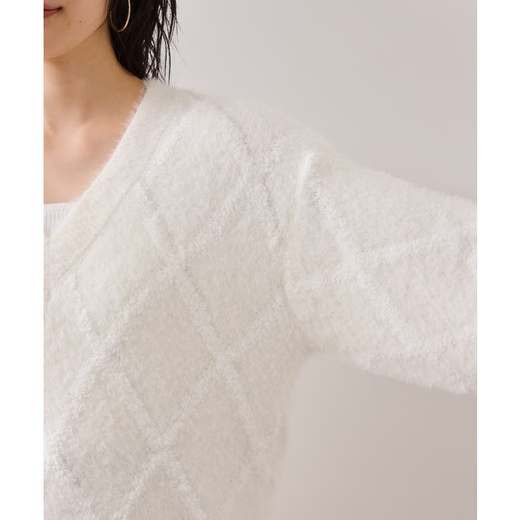 アーガイルフェザーニット/2WAY・イージーケア | VIS  | 詳細画像25 