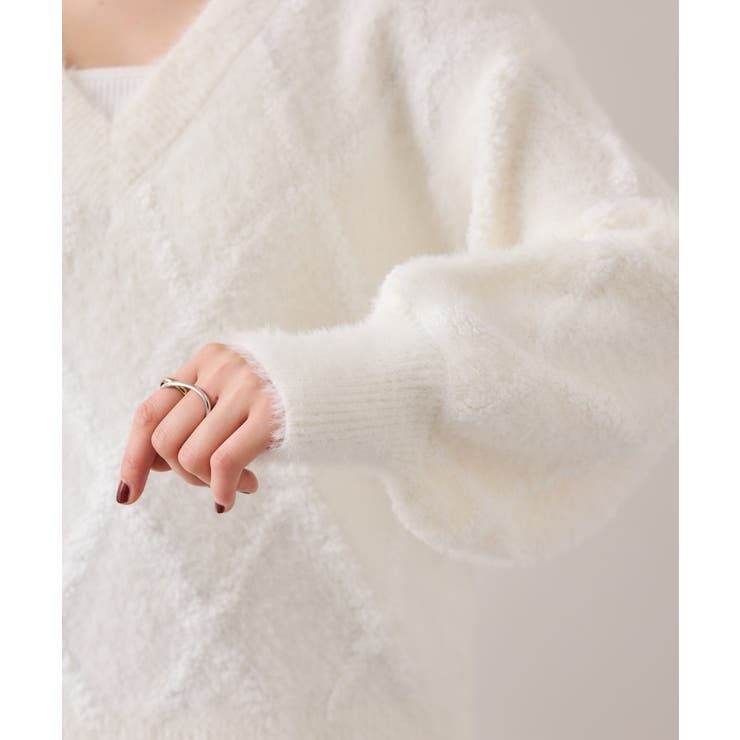 アーガイルフェザーニット/2WAY・イージーケア | VIS  | 詳細画像27 