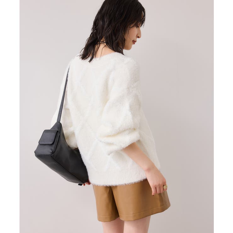 アーガイルフェザーニット/2WAY・イージーケア | VIS  | 詳細画像8 