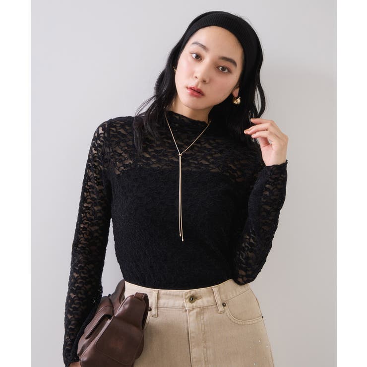 レースプチハイネックインナープルオーバー | VIS  | 詳細画像11 