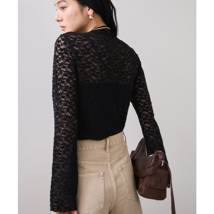 レースプチハイネックインナープルオーバー | VIS  | 詳細画像12 