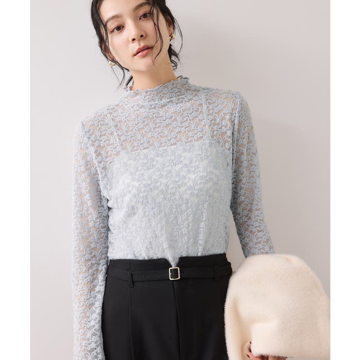 レースプチハイネックインナープルオーバー | VIS  | 詳細画像17 