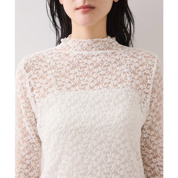 レースプチハイネックインナープルオーバー | VIS  | 詳細画像23 