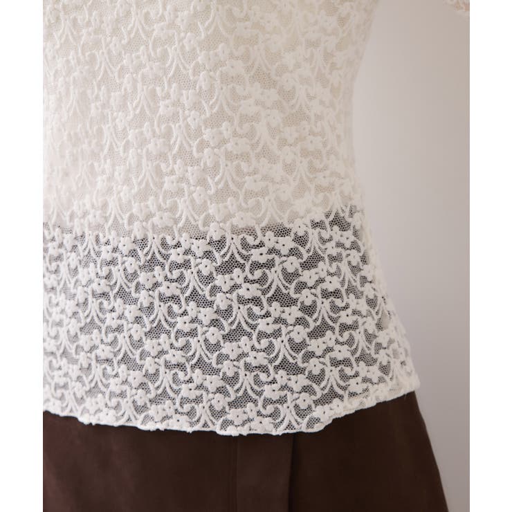 レースプチハイネックインナープルオーバー | VIS  | 詳細画像25 