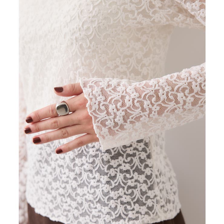 レースプチハイネックインナープルオーバー | VIS  | 詳細画像26 