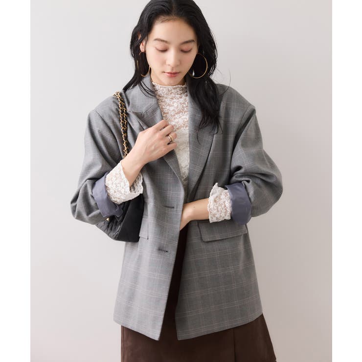 レースプチハイネックインナープルオーバー | VIS  | 詳細画像8 