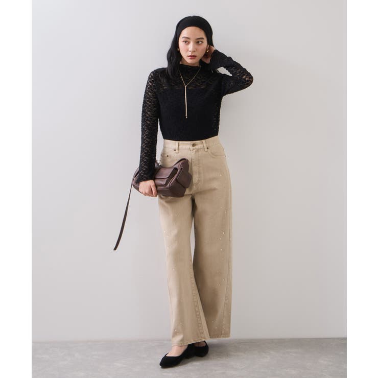 レースプチハイネックインナープルオーバー | VIS  | 詳細画像9 