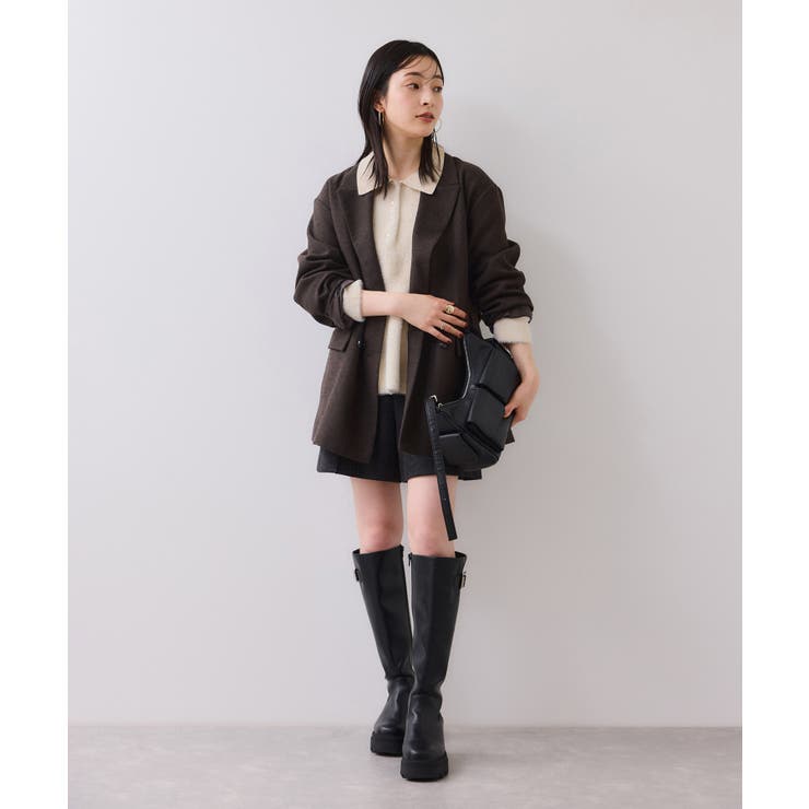 ペプラムデザインシャギーニット | VIS  | 詳細画像10 