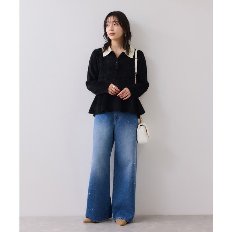 ペプラムデザインシャギーニット | VIS  | 詳細画像12 