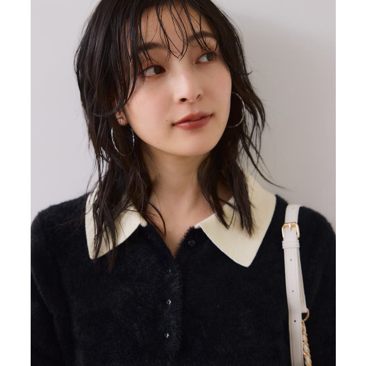 ペプラムデザインシャギーニット | VIS  | 詳細画像16 