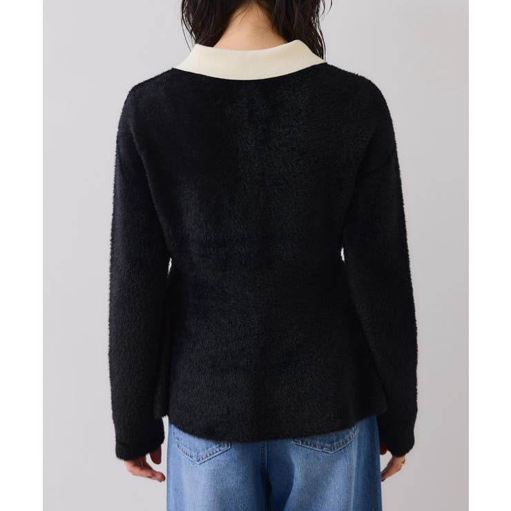 ペプラムデザインシャギーニット | VIS  | 詳細画像21 