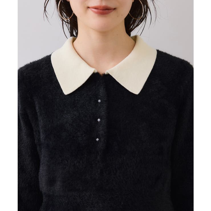 ペプラムデザインシャギーニット | VIS  | 詳細画像22 