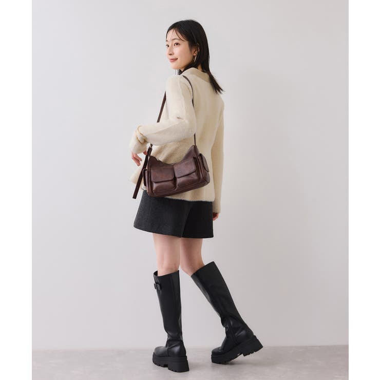 ペプラムデザインシャギーニット | VIS  | 詳細画像3 