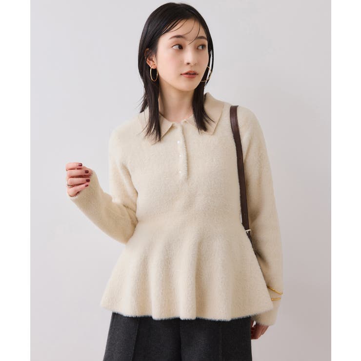 ペプラムデザインシャギーニット | VIS  | 詳細画像5 