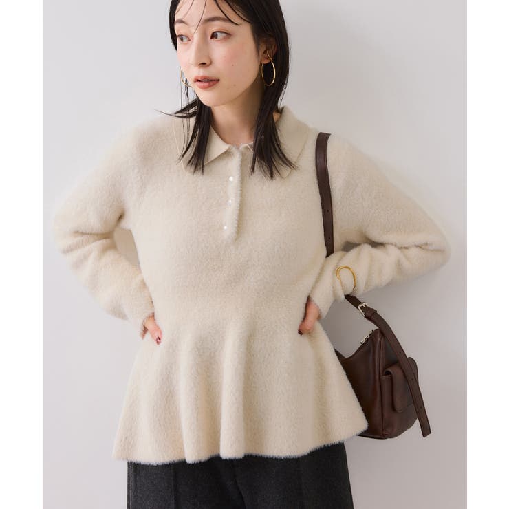 ペプラムデザインシャギーニット | VIS  | 詳細画像7 