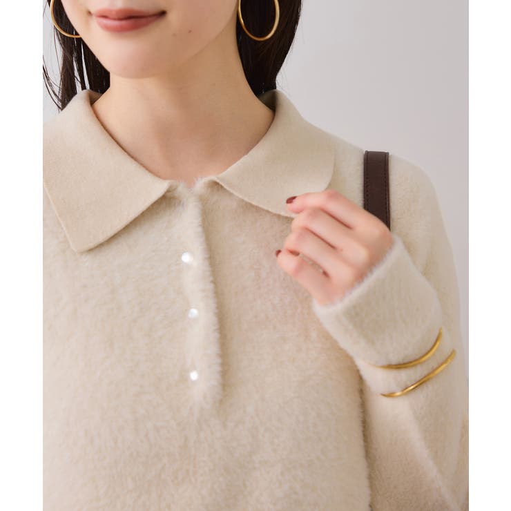 ペプラムデザインシャギーニット | VIS  | 詳細画像8 