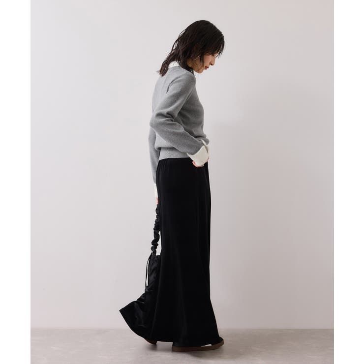 ビジュー付きシャギーカラーニットトップス | VIS  | 詳細画像10 