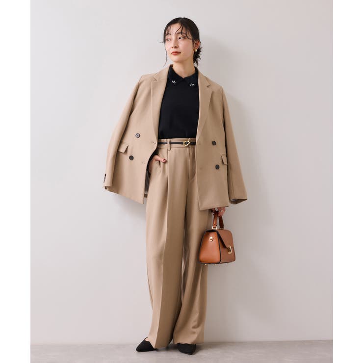 ビジュー付きシャギーカラーニットトップス | VIS  | 詳細画像18 