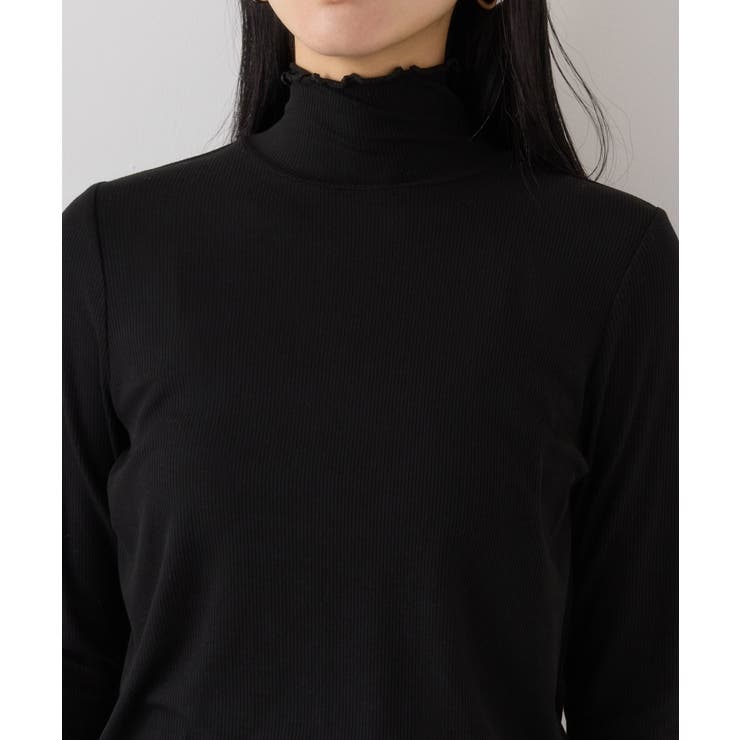 袖クシュクシュハイネックテレコインナープルオーバー/静電気防止・イージーケア | VIS  | 詳細画像23 