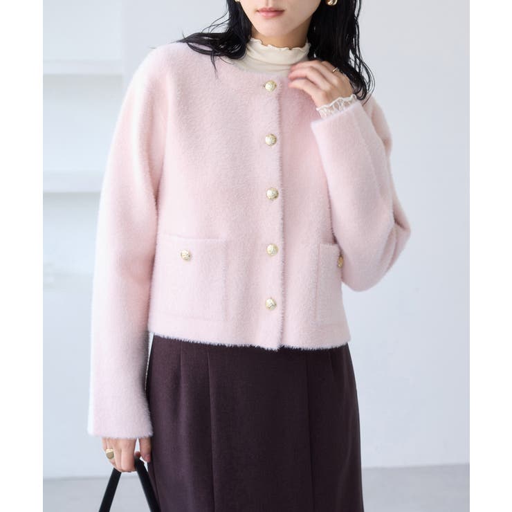 袖クシュクシュハイネックテレコインナープルオーバー/静電気防止・イージーケア | VIS  | 詳細画像9 