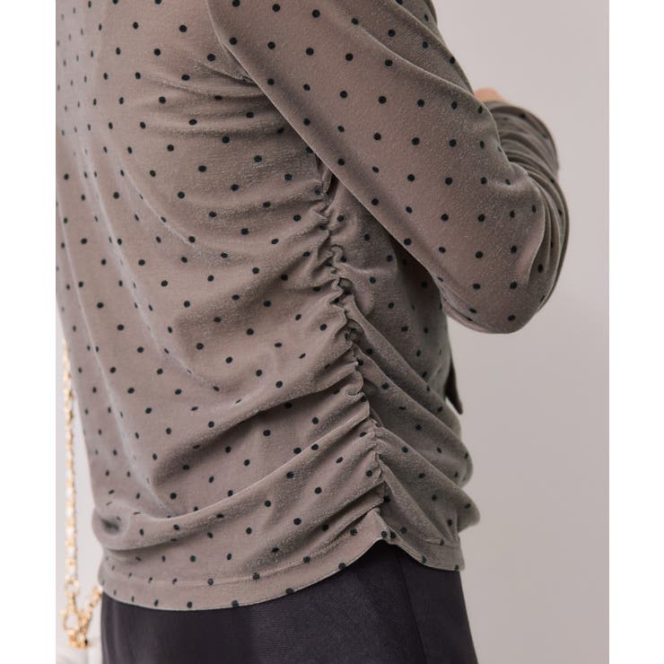 ベロアボウタイドットカットソー | VIS  | 詳細画像5 