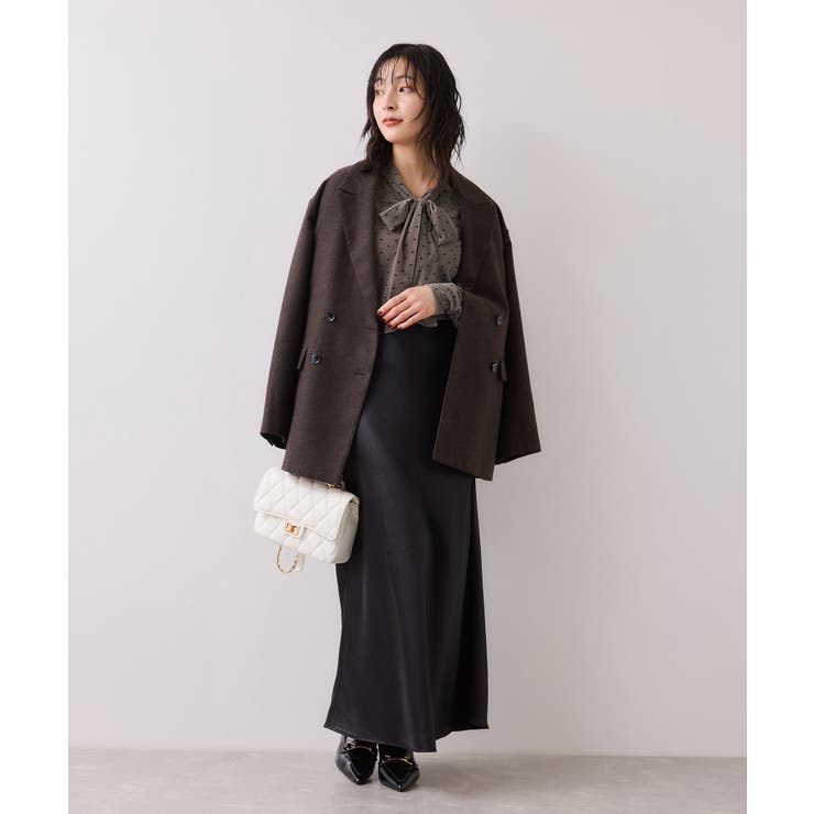 ベロアボウタイドットカットソー | VIS  | 詳細画像7 