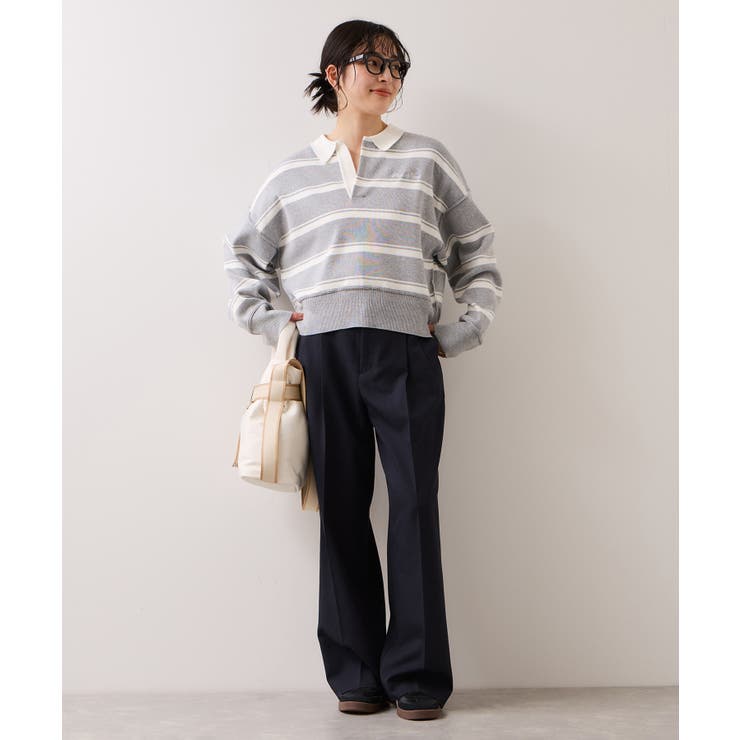 ワンポイント刺繍ポロニットプルオーバー | VIS  | 詳細画像16 