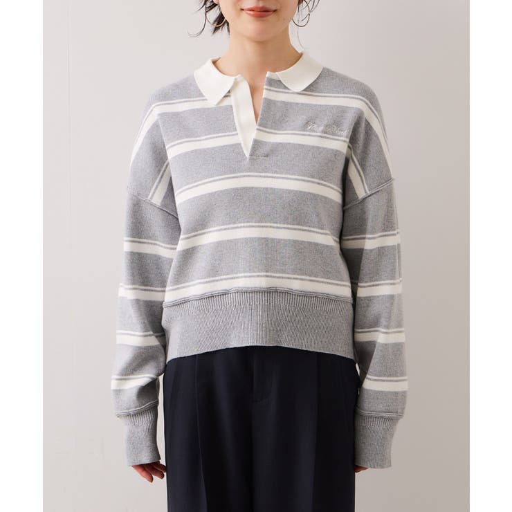 ワンポイント刺繍ポロニットプルオーバー | VIS  | 詳細画像23 