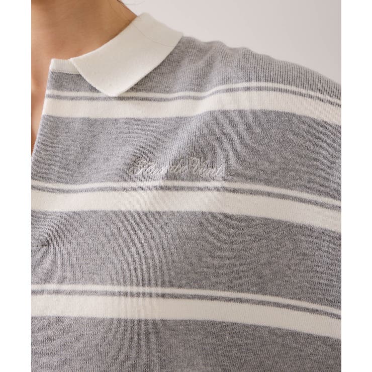 ワンポイント刺繍ポロニットプルオーバー | VIS  | 詳細画像27 