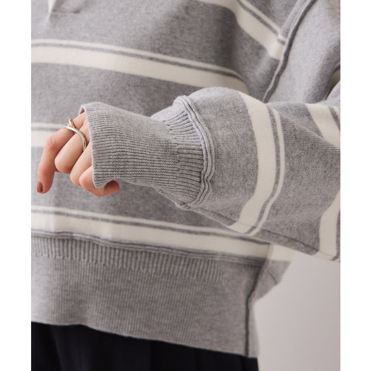 ワンポイント刺繍ポロニットプルオーバー | VIS  | 詳細画像30 