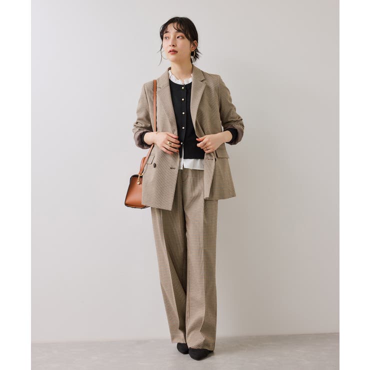 【美得】フリル襟ドッキングニットカーディガントップス | VIS  | 詳細画像21 