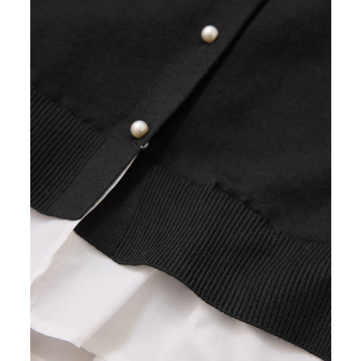 【美得】フリル襟ドッキングニットカーディガントップス | VIS  | 詳細画像37 