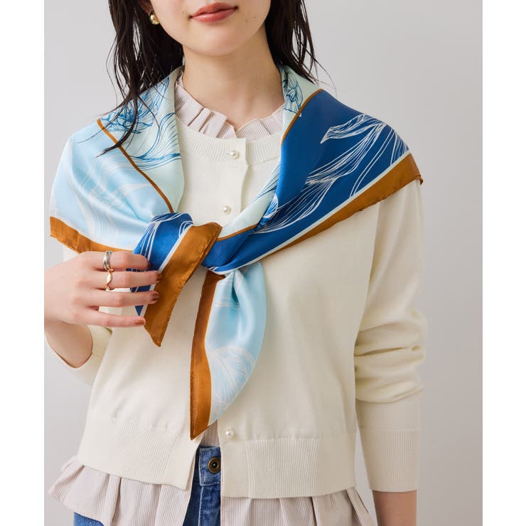 【美得】フリル襟ドッキングニットカーディガントップス | VIS  | 詳細画像8 