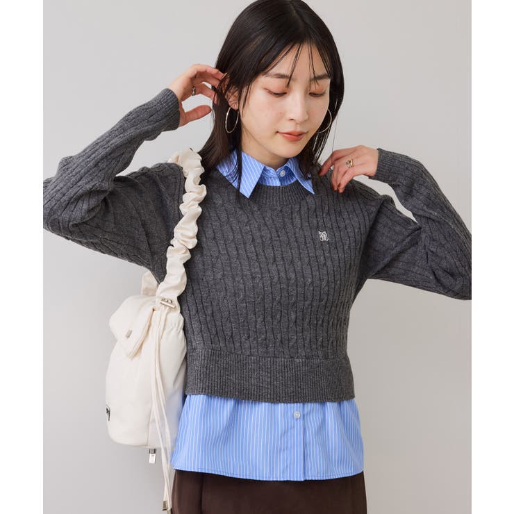 ハイゲージケーブシャツドッキングプルオーバー | VIS  | 詳細画像10 