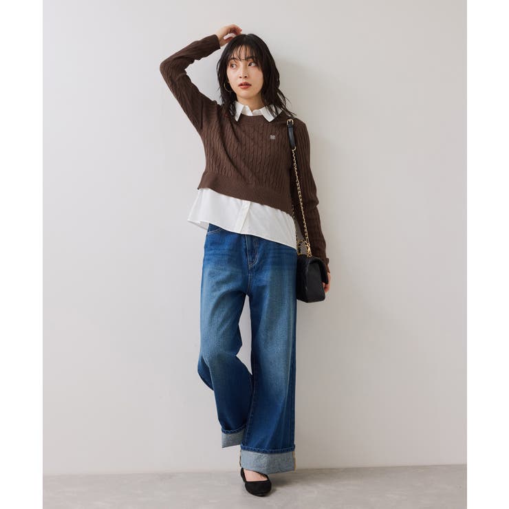 ハイゲージケーブシャツドッキングプルオーバー | VIS  | 詳細画像14 