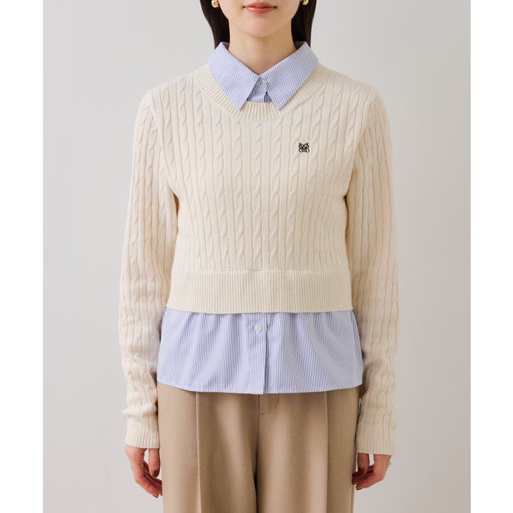 ハイゲージケーブシャツドッキングプルオーバー | VIS  | 詳細画像24 