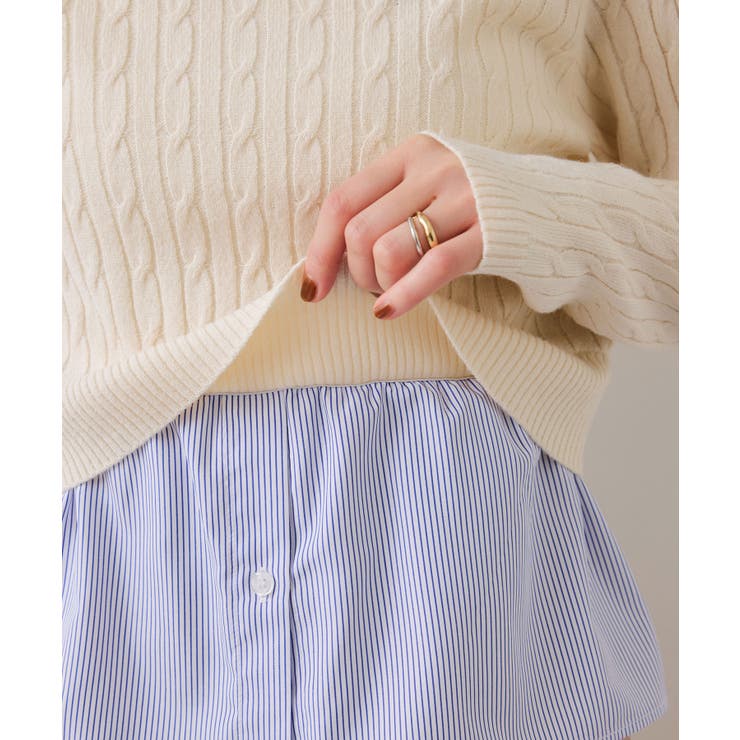 ハイゲージケーブシャツドッキングプルオーバー | VIS  | 詳細画像33 