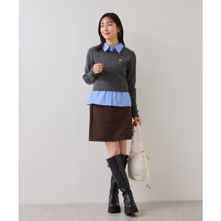 ハイゲージケーブシャツドッキングプルオーバー | VIS  | 詳細画像8 