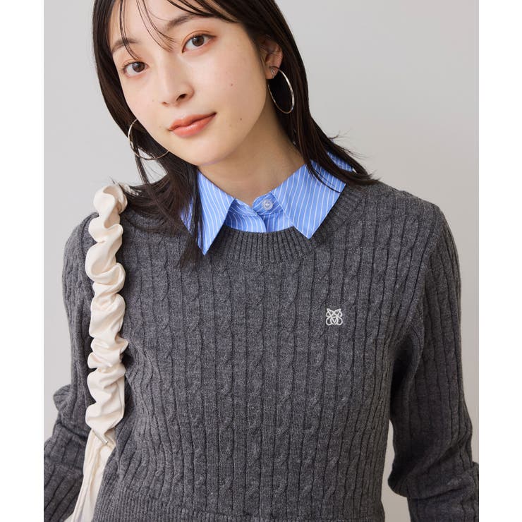 ハイゲージケーブシャツドッキングプルオーバー | VIS  | 詳細画像9 