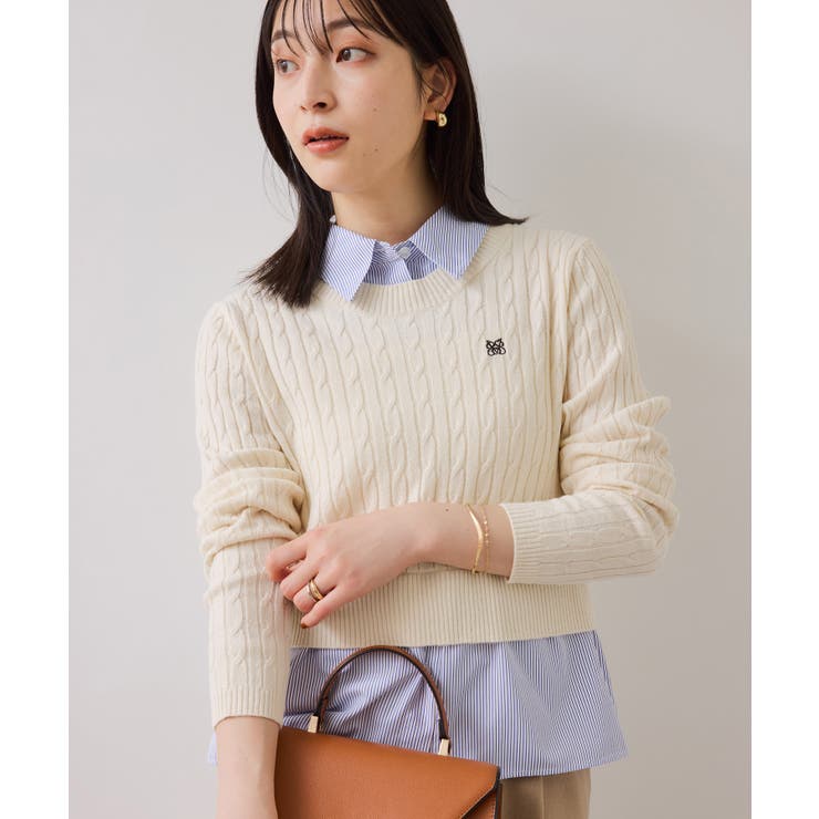 キナリ(16) | ハイゲージケーブシャツドッキングプルオーバー | VIS 