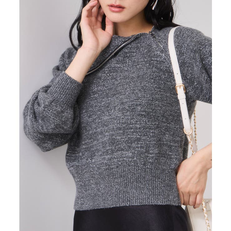 フロントジップニットプルオーバー/イージーケア | VIS  | 詳細画像13 