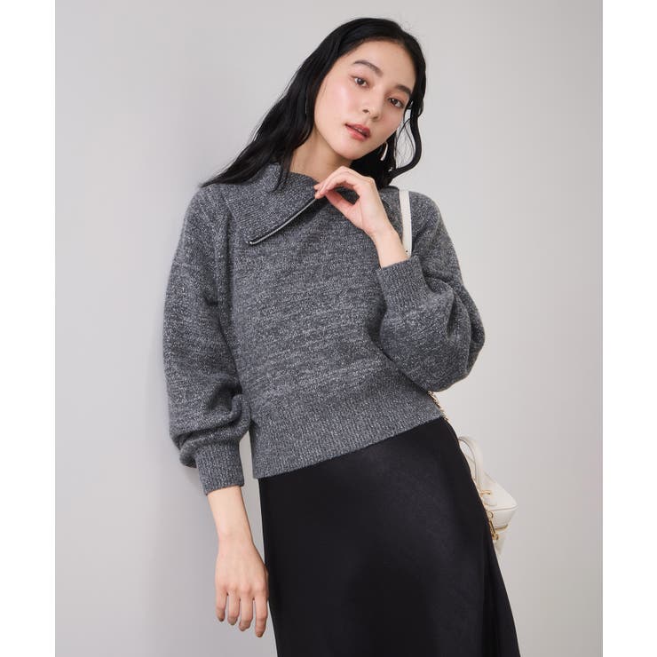 フロントジップニットプルオーバー/イージーケア | VIS  | 詳細画像14 