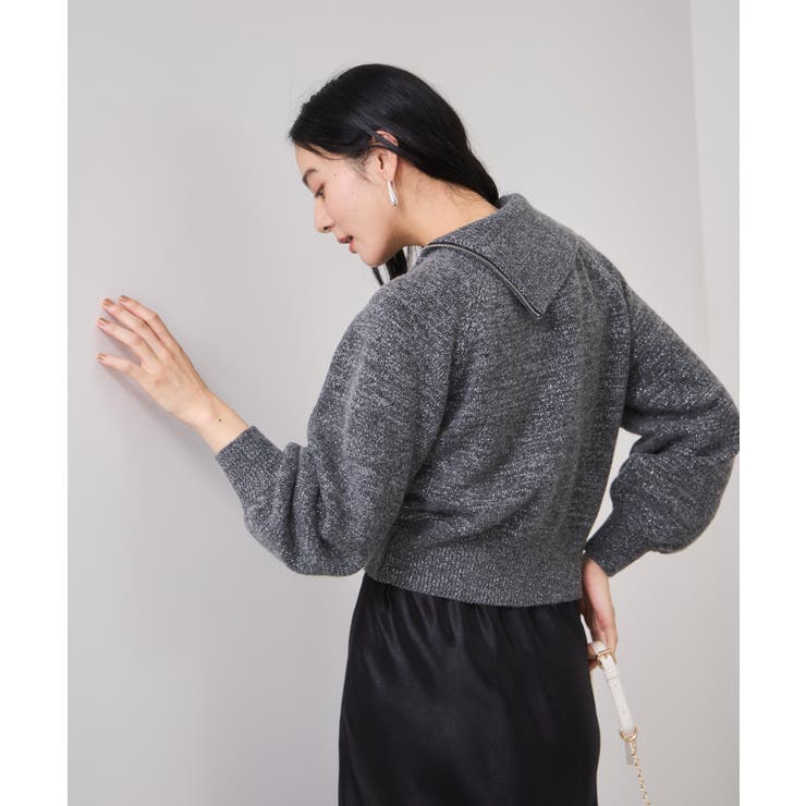 フロントジップニットプルオーバー/イージーケア | VIS  | 詳細画像15 