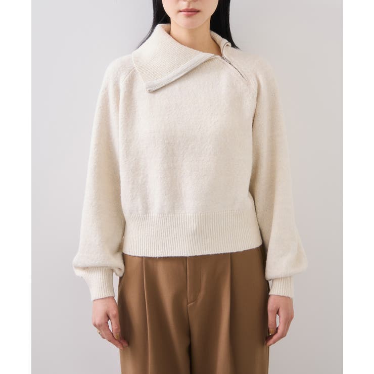 フロントジップニットプルオーバー/イージーケア | VIS  | 詳細画像21 