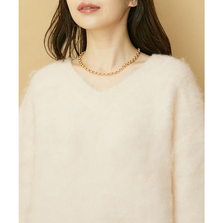 【前後2WAY】毛混トゥンカロンニット | VIS  | 詳細画像18 